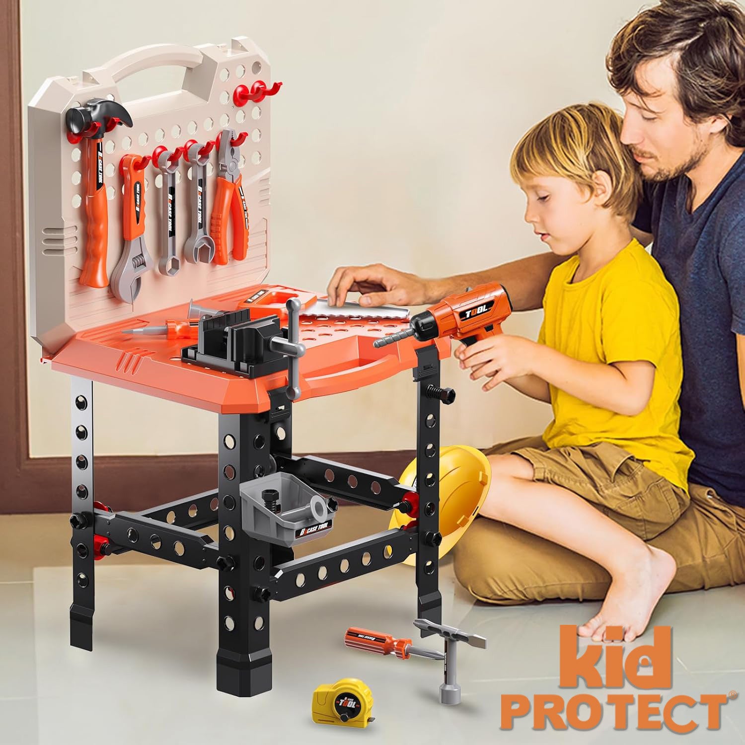 Banc de Lucru Copii 2 in 1 Kidprotect My First Toolbench