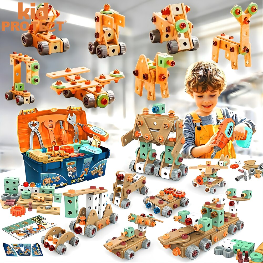 Trusa de Scule Copii De Constructie, Kidprotect Constructor Meister