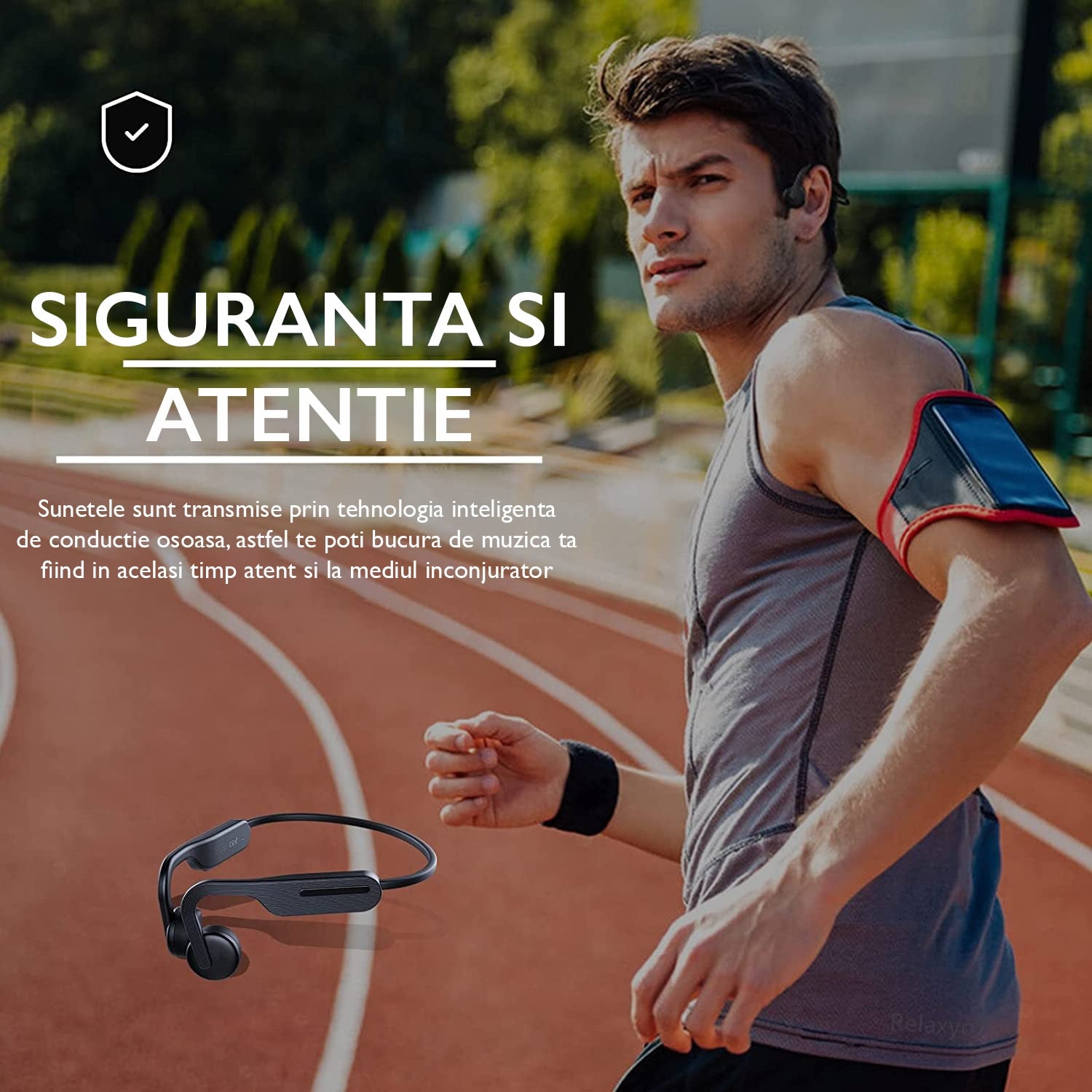 Casti Wireless Bone Conduction Runmus® Pro Runner