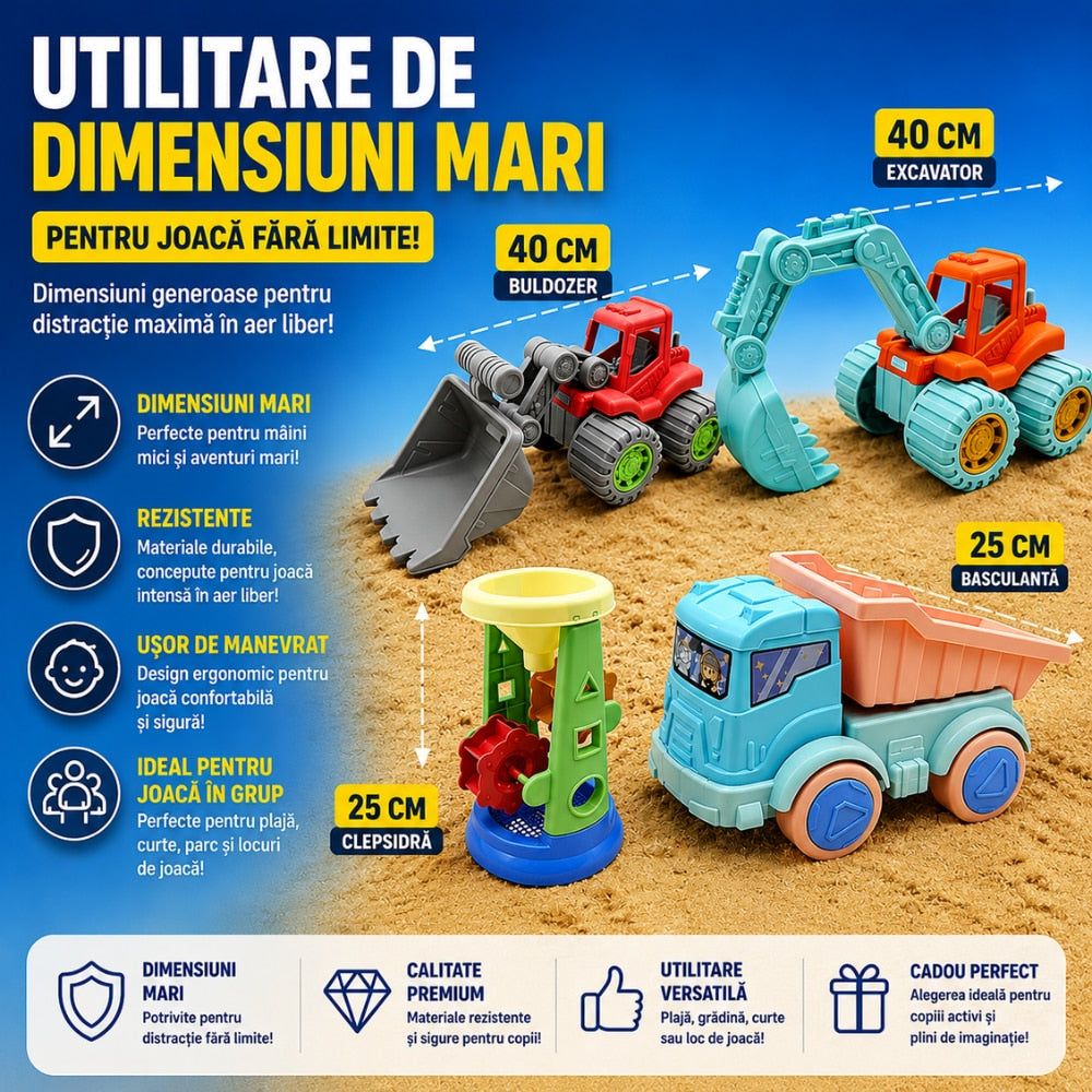 Set Jucării de Plajă și Nisip KidProtect SandWorld – KidGPS Store