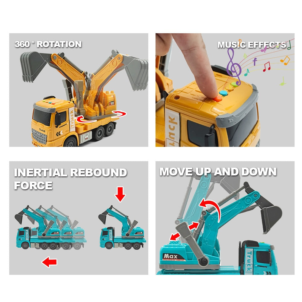 Echipament de Constructie Tip Camion Excavator De Jucarie Pentru Copii KidProtect Truck Digger