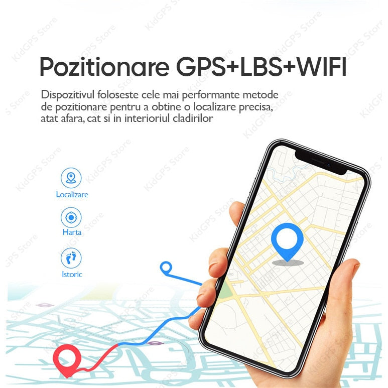Ceas smartwatch GPS copii Techone™ LT25 4G, Albastru