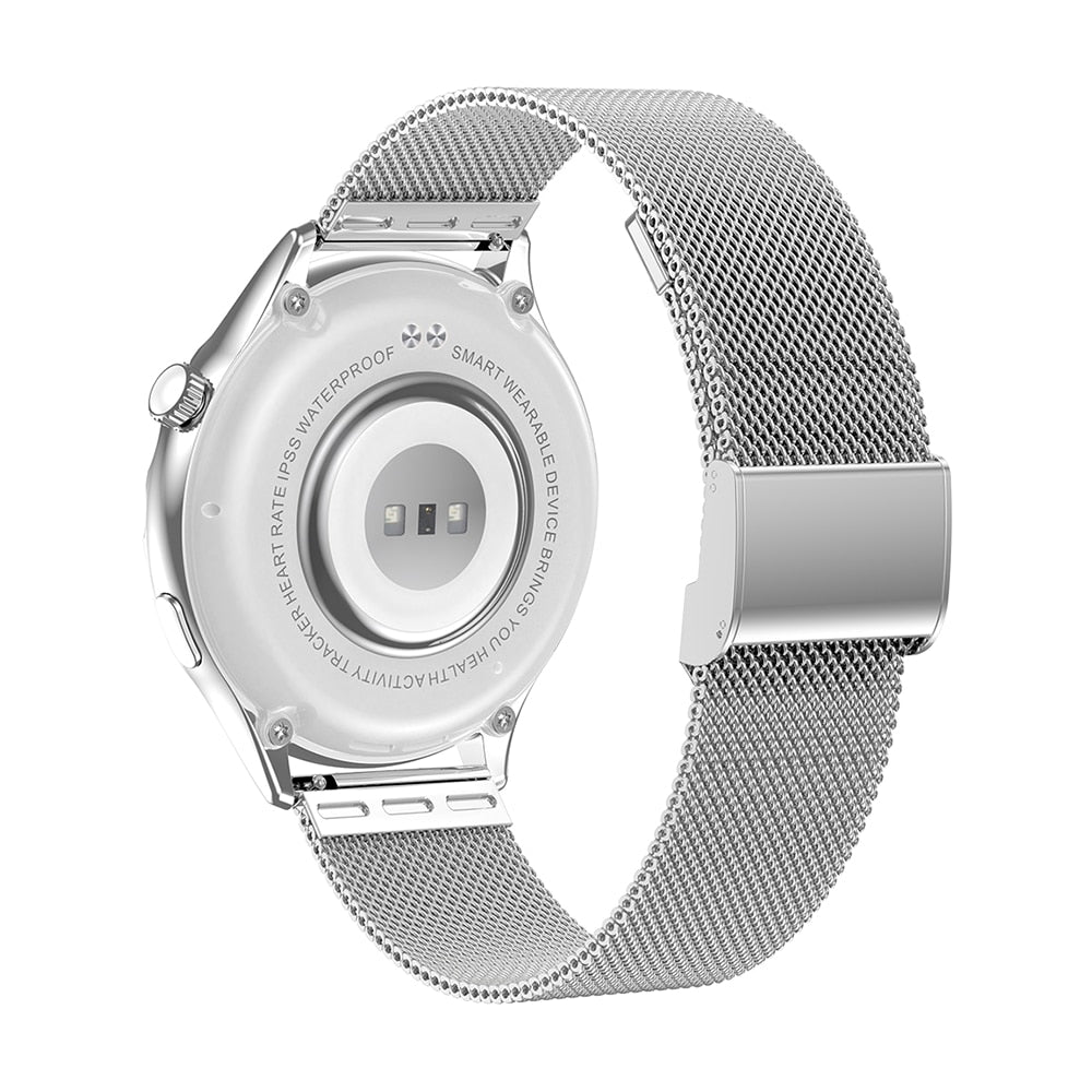 Smartwatch si bratara fitness TechONE® AK43 Diamond, Silver