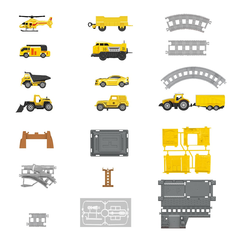 Circuit Trenulet de Jucarie Electric Pentru Copii KidProtect Constructo Train