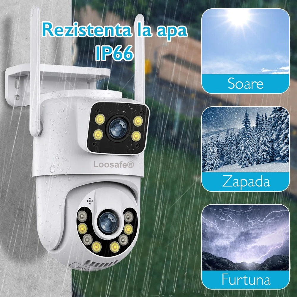 Camera De Supraveghere Video CCTV Dubla WIFI Loosafe® 80XM Safe Pal