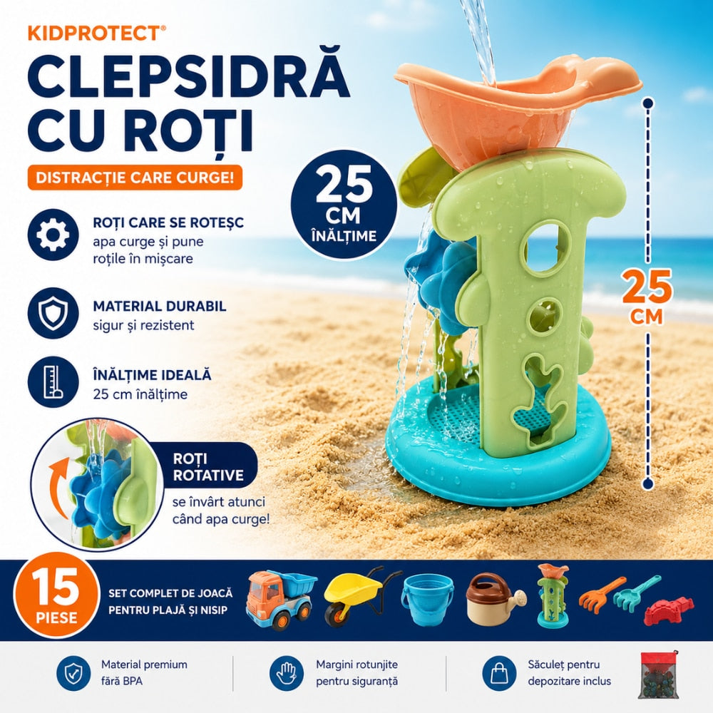 Set Jucarii de Plaja si Nisip KidProtect Beach Explorers