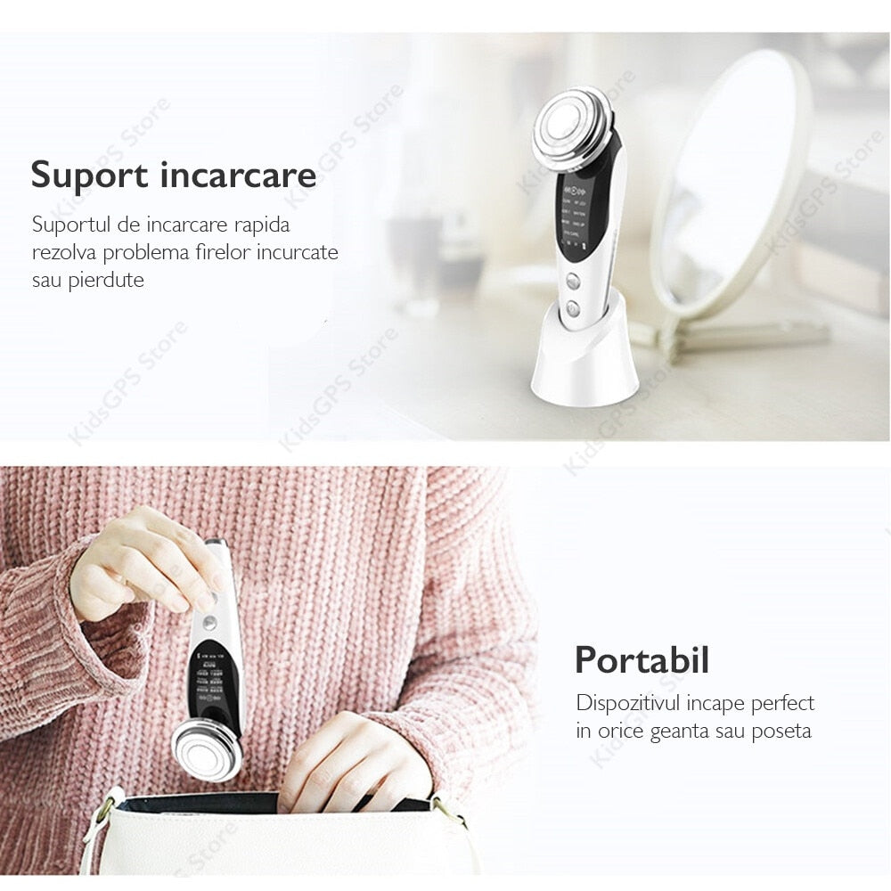 Aparat profesional pentru tratament facial si intinerirea pielii 7 in 1 Horigen®