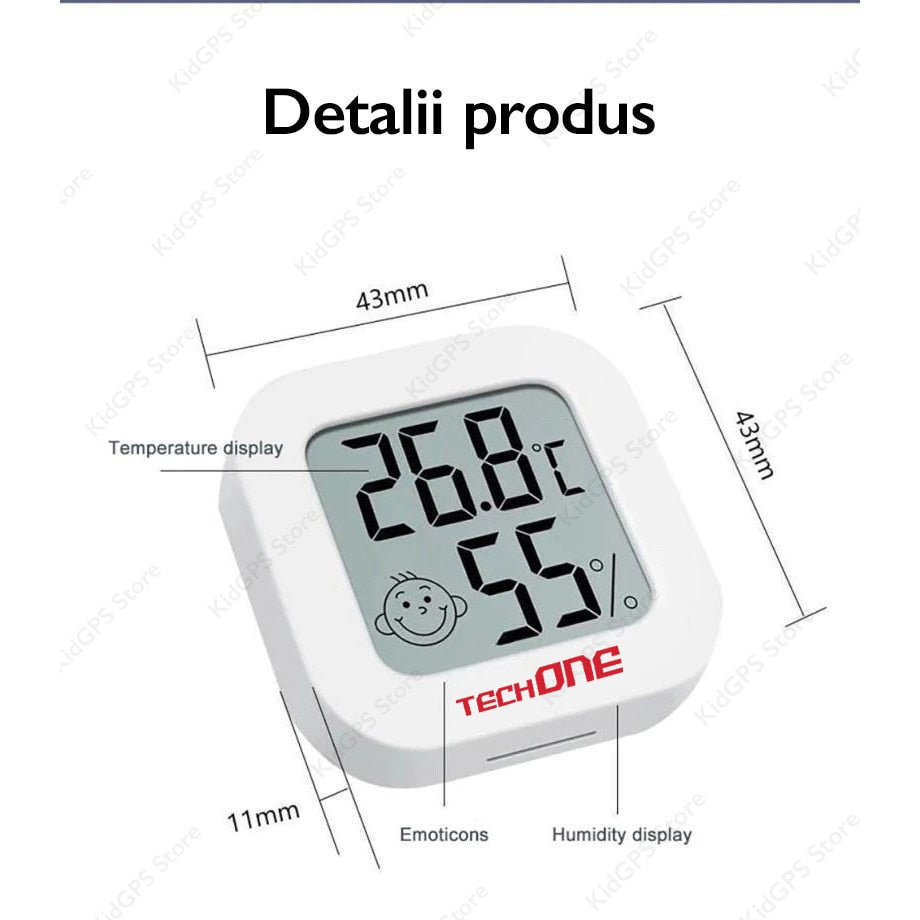 Termometru si higrometru de camera Techone® CX-0726