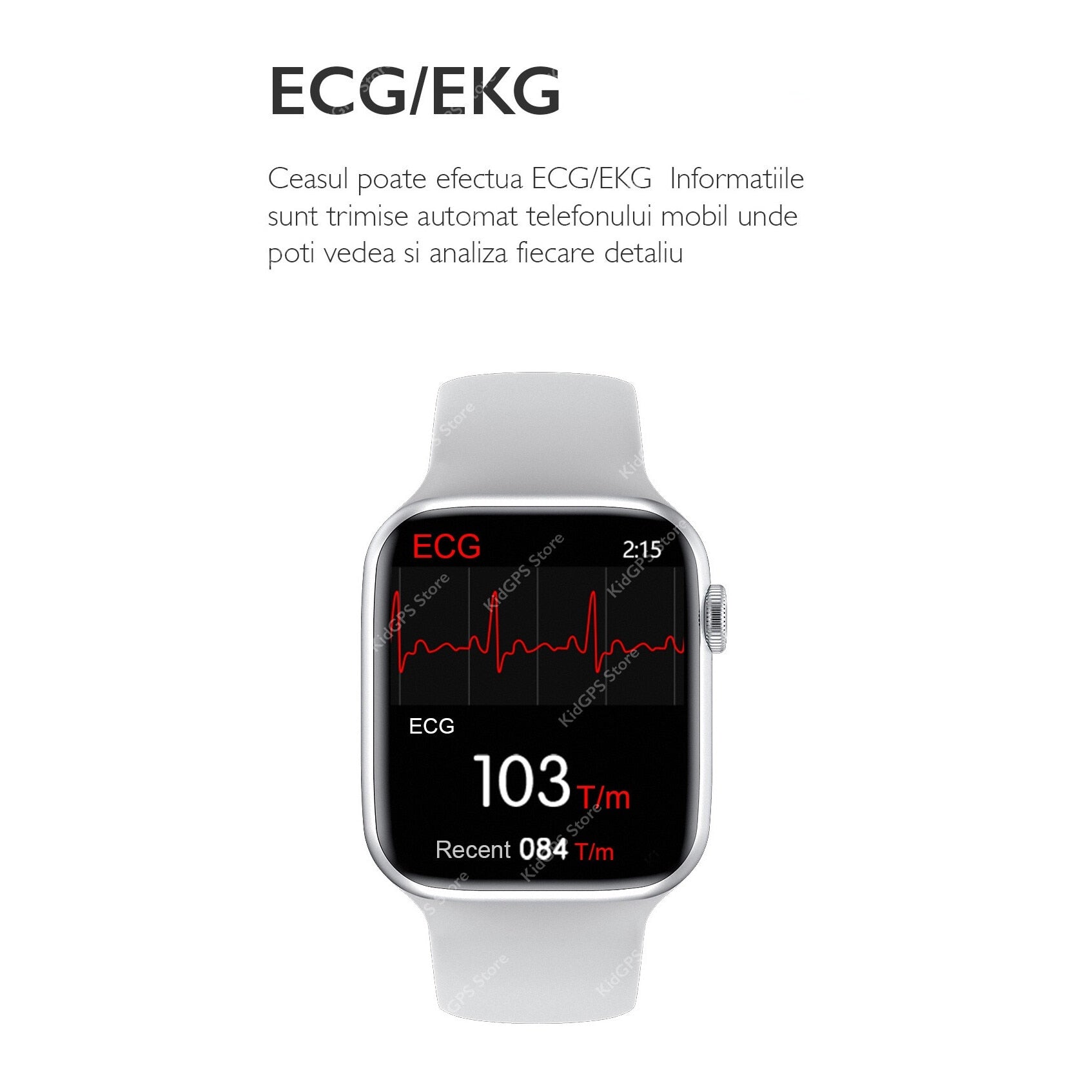 Ceas smartwatch TechONE™ W26 Pro, Negru