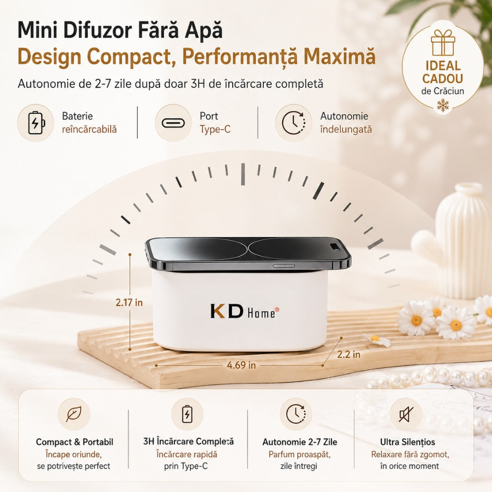 Difuzor Uleiuri Esentiale Aromaterapie KD Home AirBloom