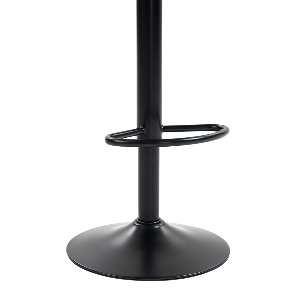 Scaun de Bar Inalt Cu Spatar KD Home® Sky Vintage, Negru