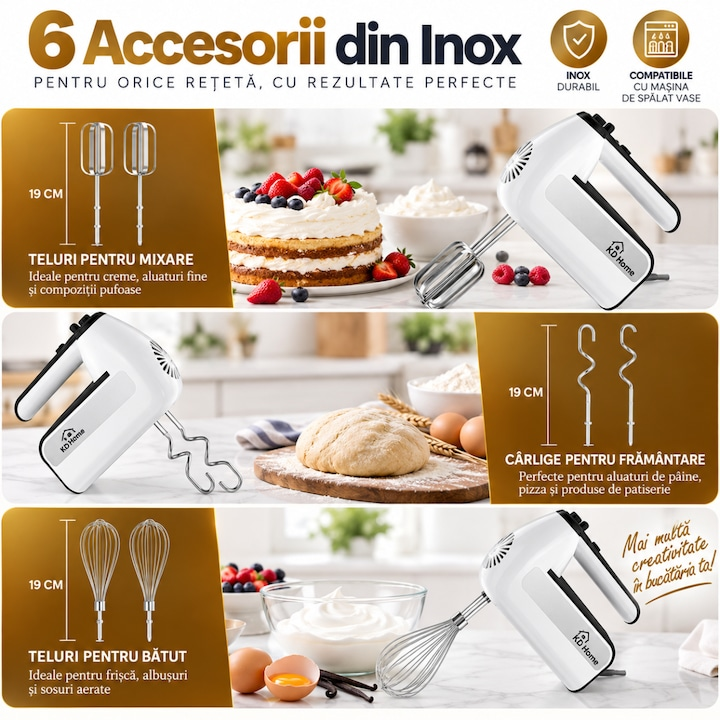 Mixer De Mana Vertical KD Home MasterWhisk Pro