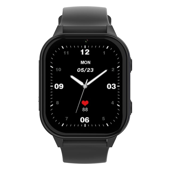 Ceas Smartwatch GPS Copii cu Localizare si Telefon Techone™ KT19T, Negru