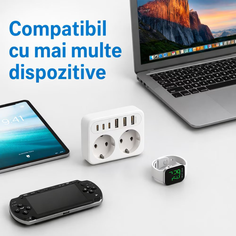 Prelungitor Stecher Dublu Techone Hub