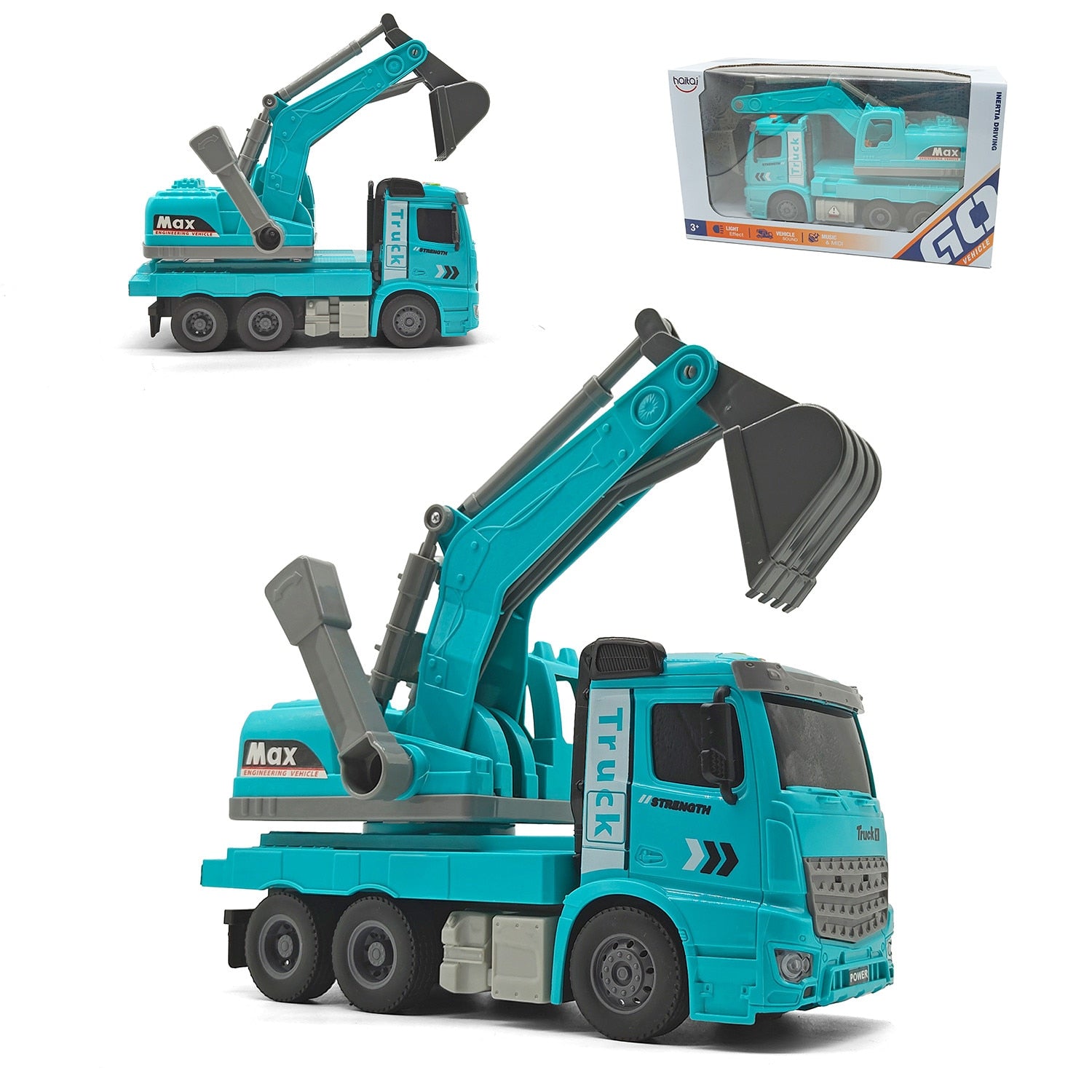 Echipament de Constructie Tip Camion Excavator De Jucarie Pentru Copii KidProtect Truck Digger