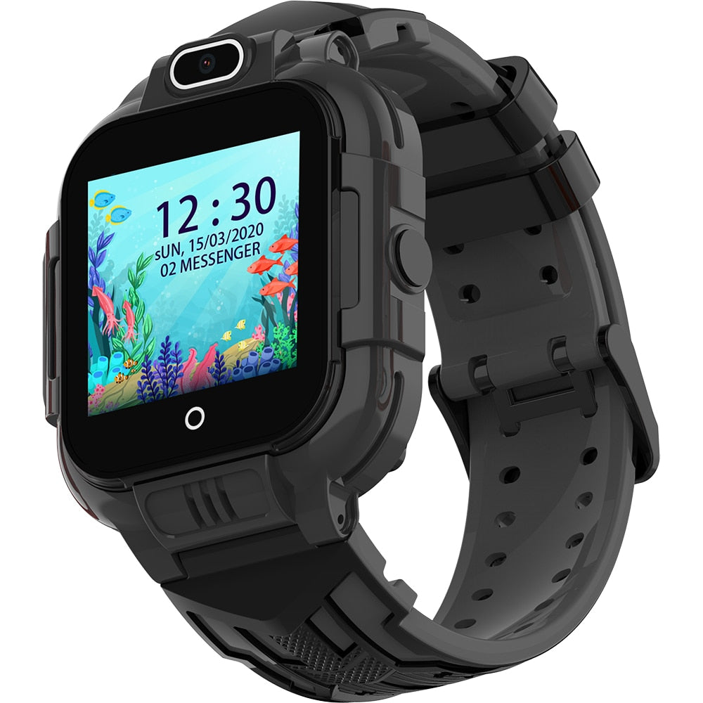 Ceas smartwatch GPS copii Techone™ KT16 4G, Negru