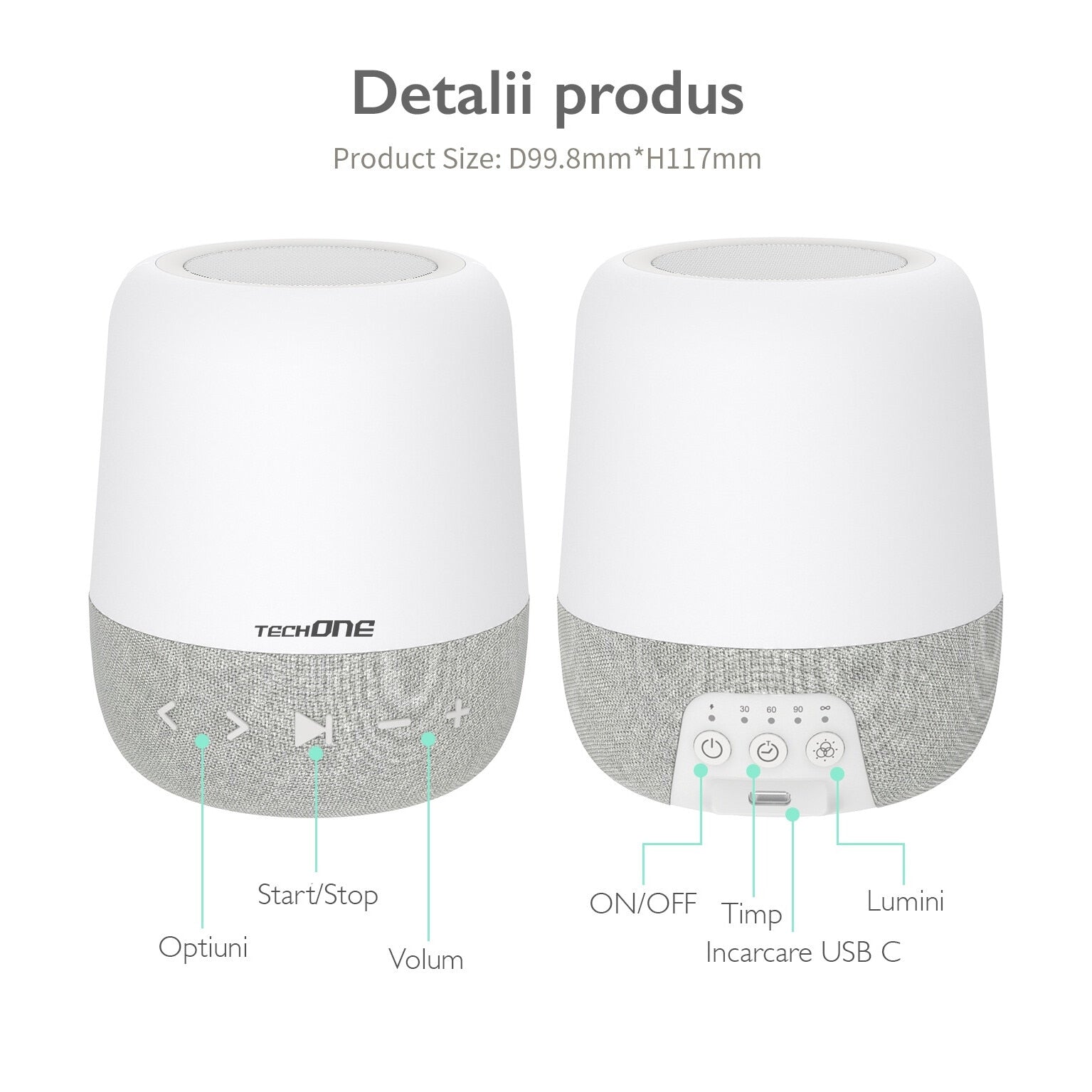 Dispozitiv Sunete Albe Techone® ZenWave Pro