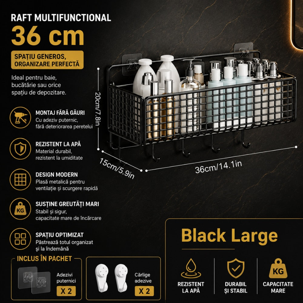 Raft de Dus, Baie si Bucatarie Set 2 Bucati Topaqua AquaNest 36