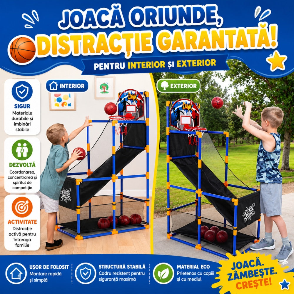 Set Cos De Baschet Tras La Tinta Copii KidProtect Target Ball