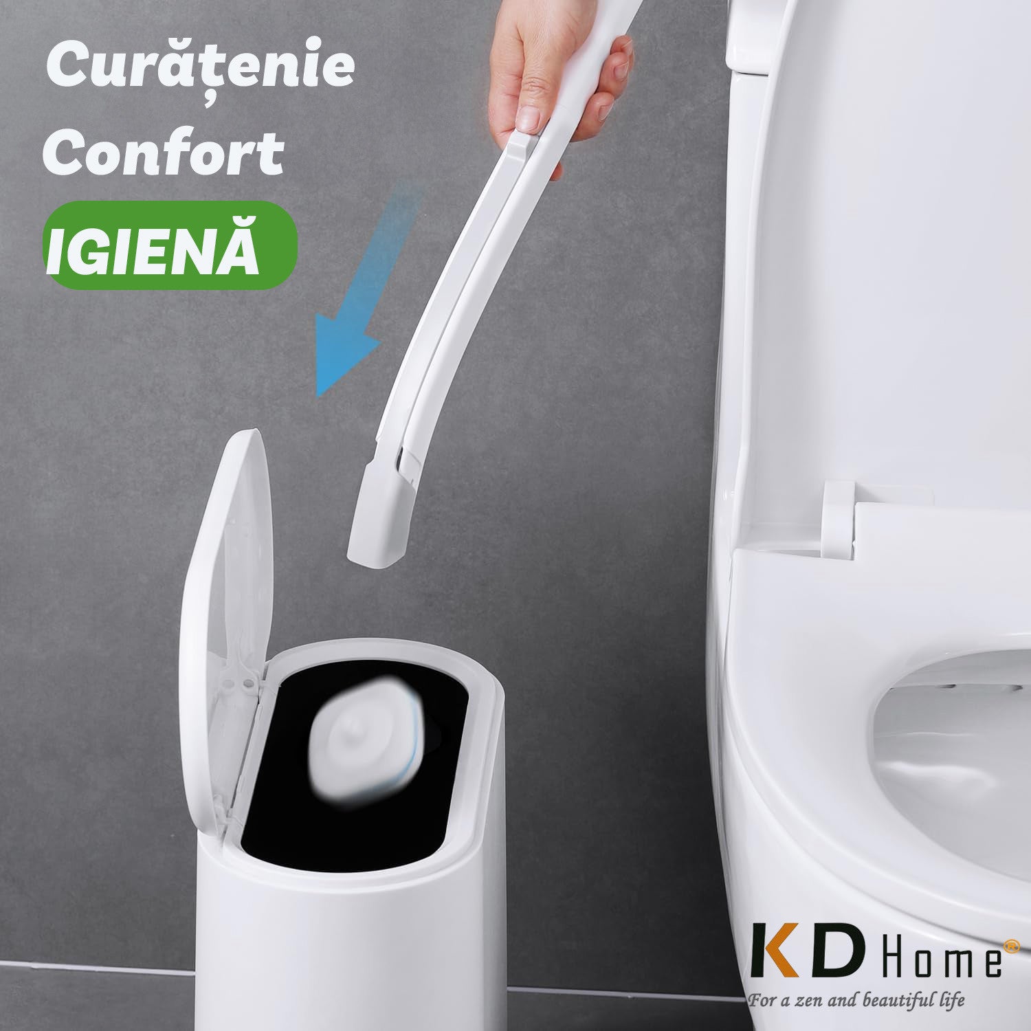 Perie Curatare WC Pentru Toaleta KD Home SnapBrush