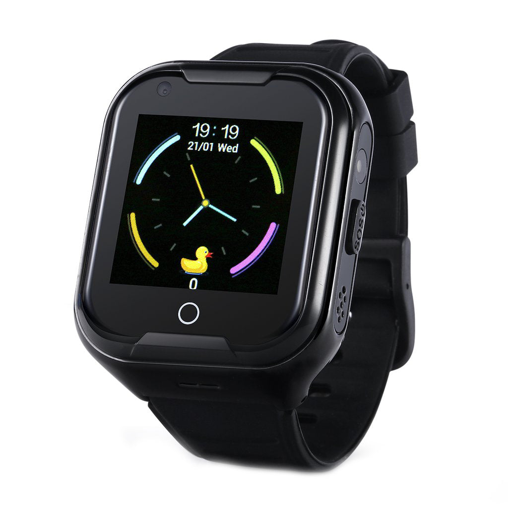 Ceas smartwatch GPS copii Techone KT11 4G, Negru