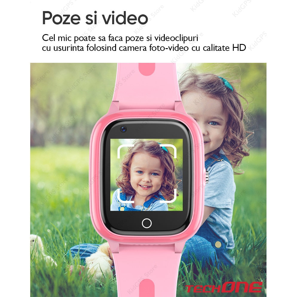 Ceas smartwatch GPS copii Techone™ CT03, Albastru