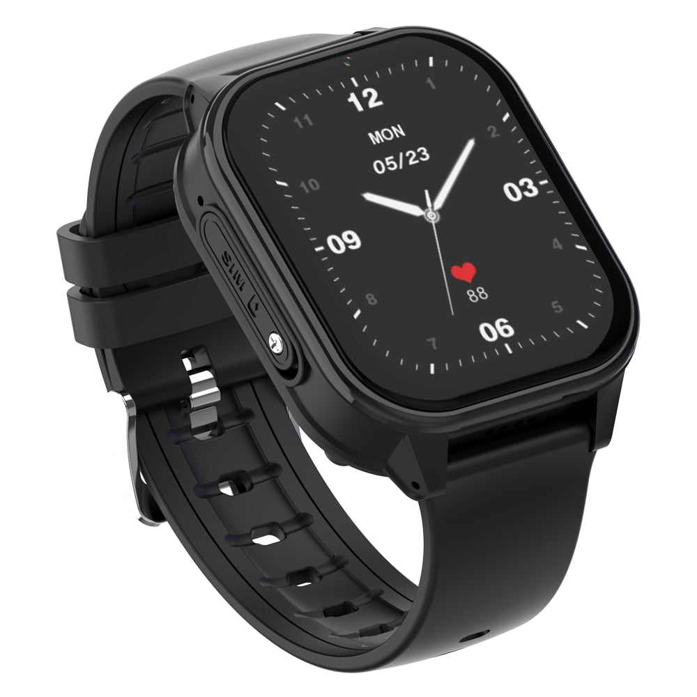Ceas Smartwatch GPS Copii cu Localizare si Telefon Techone™ KT19T, Negru