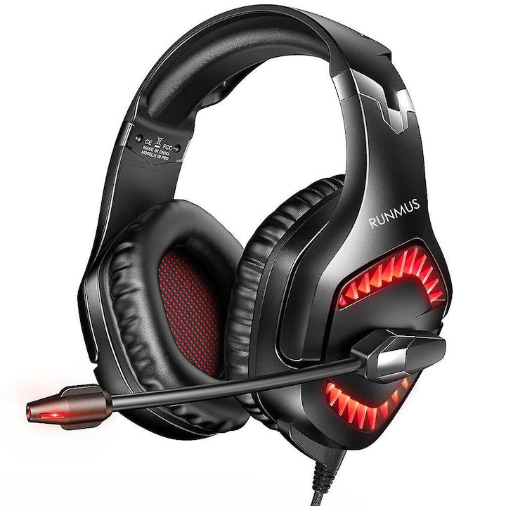 Casti gaming profesionale Runmus® K1 PRO, Rosu