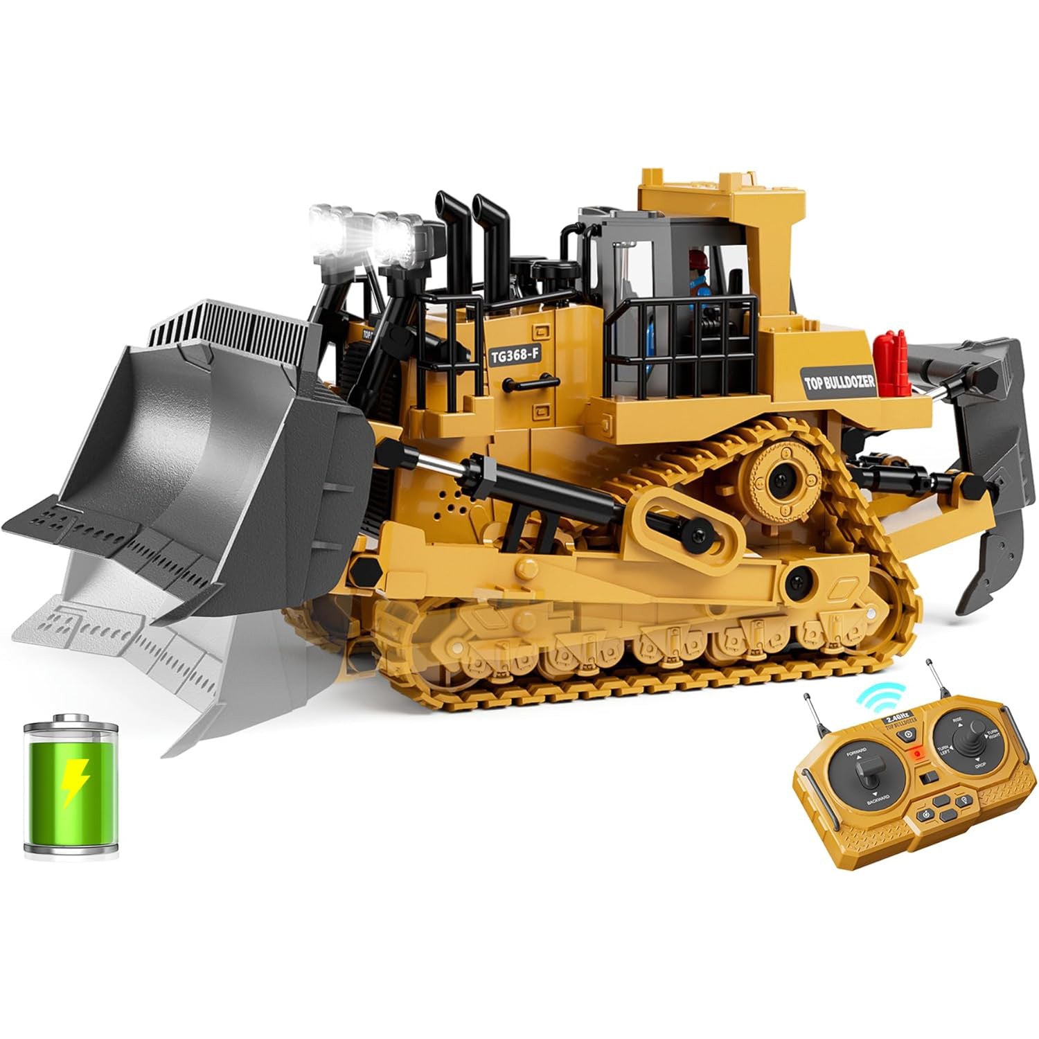 Buldozer Cu Telecomanda Pentru Copii KidProtect GruntDozer Pro