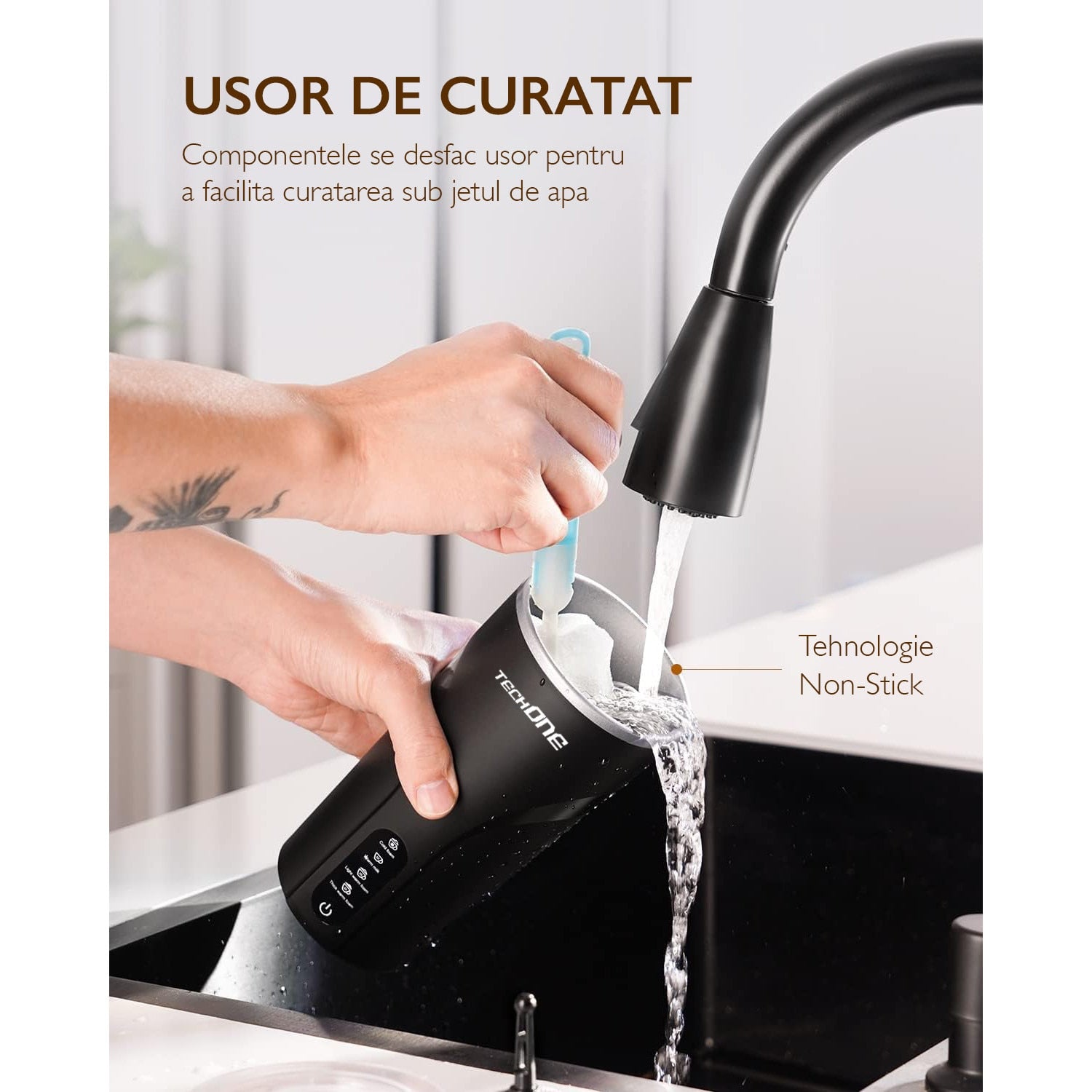 Aparat Spuma Lapte 4 in 1 Techone® Milky Froth