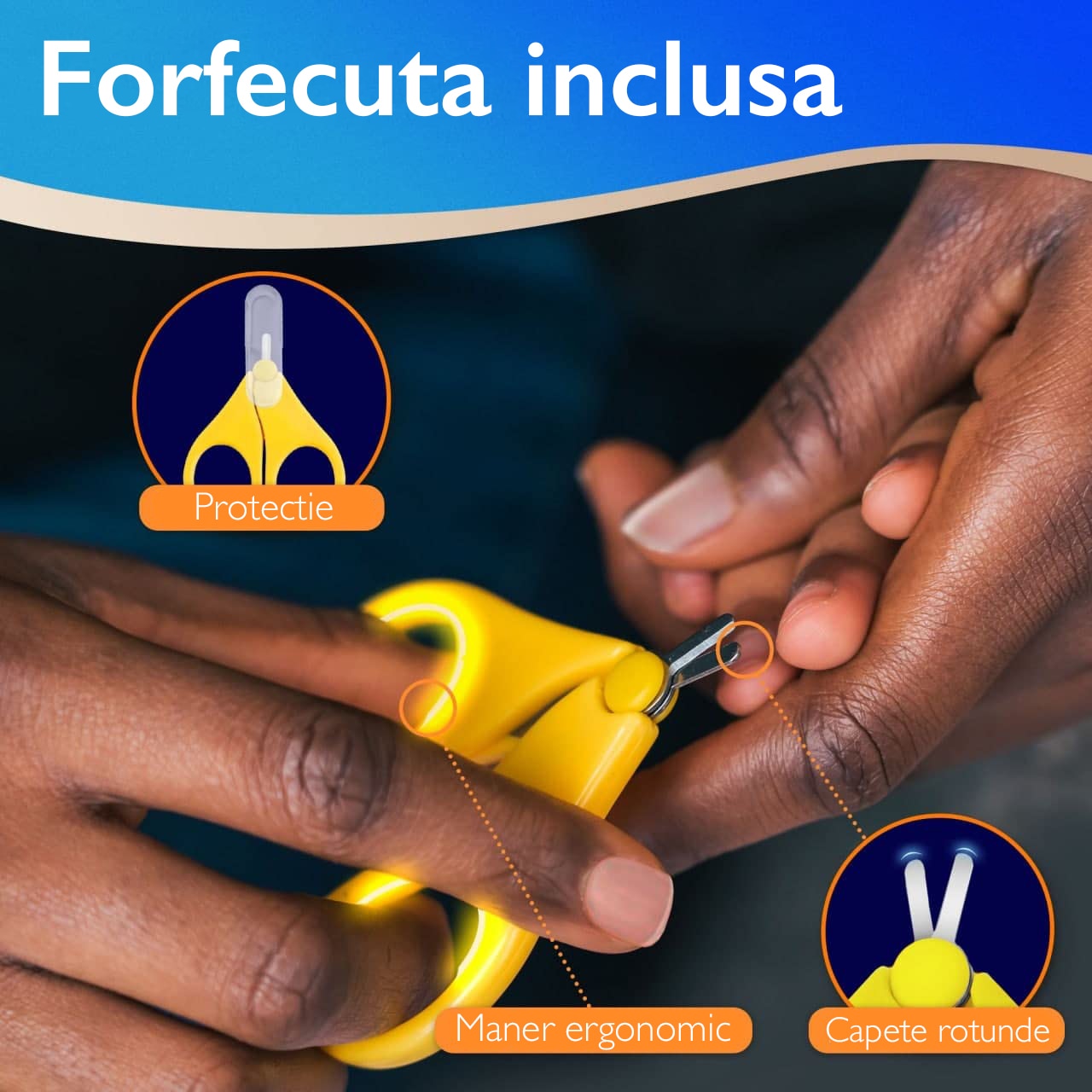 Pila Electrica Unghii Bebelusi si Clestisor Horigen® Easy Momy