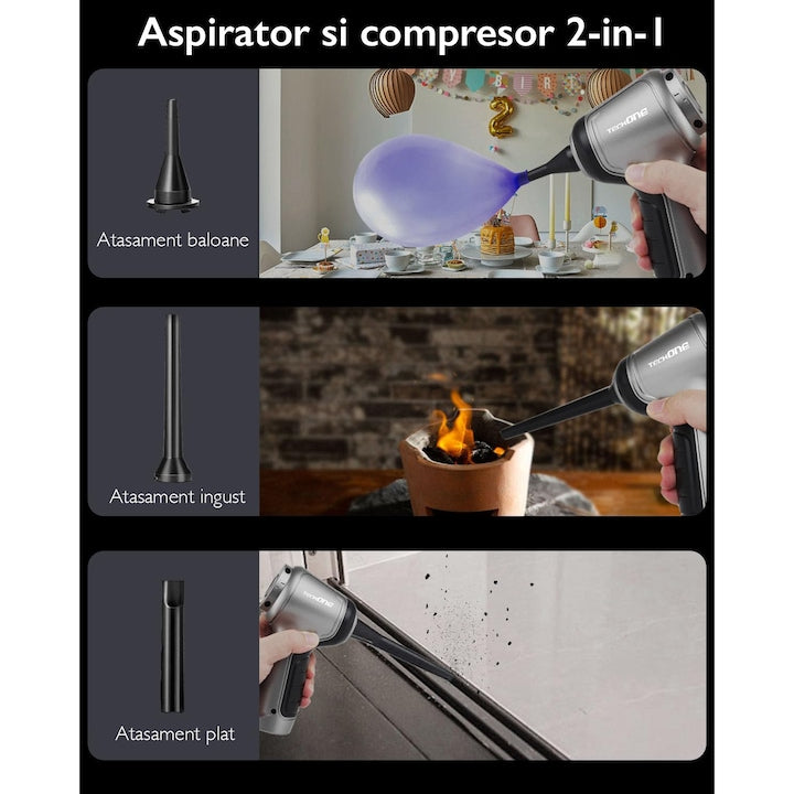 Aspirator Auto Portabil 3 in 1 Techone® Dust Master Pro