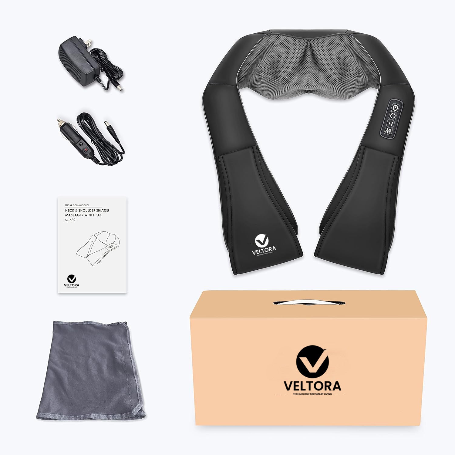 Aparat Profesional Premium Pentru Masaj Umeri 3D Veltora NeoHeat Relax