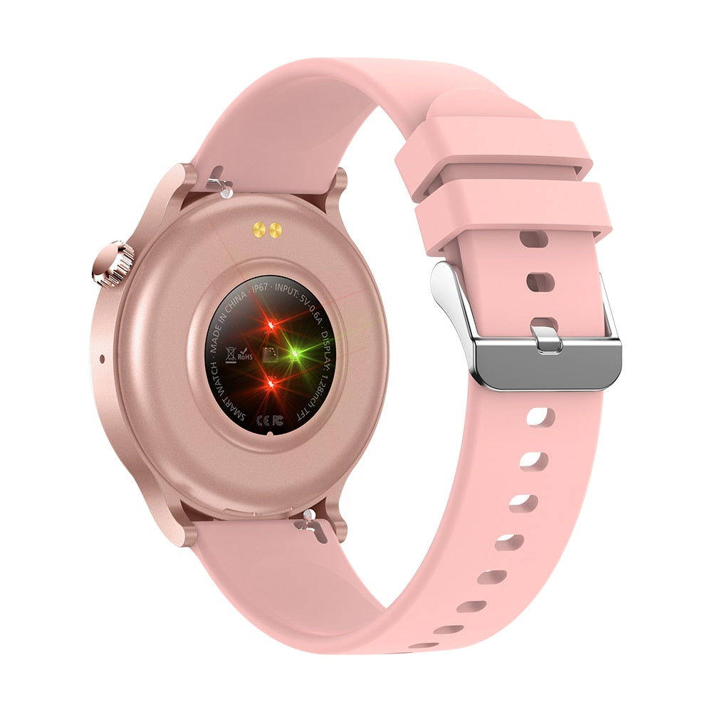 Smartwatch pentru femei TechONE® KR08 Pearl, Roz