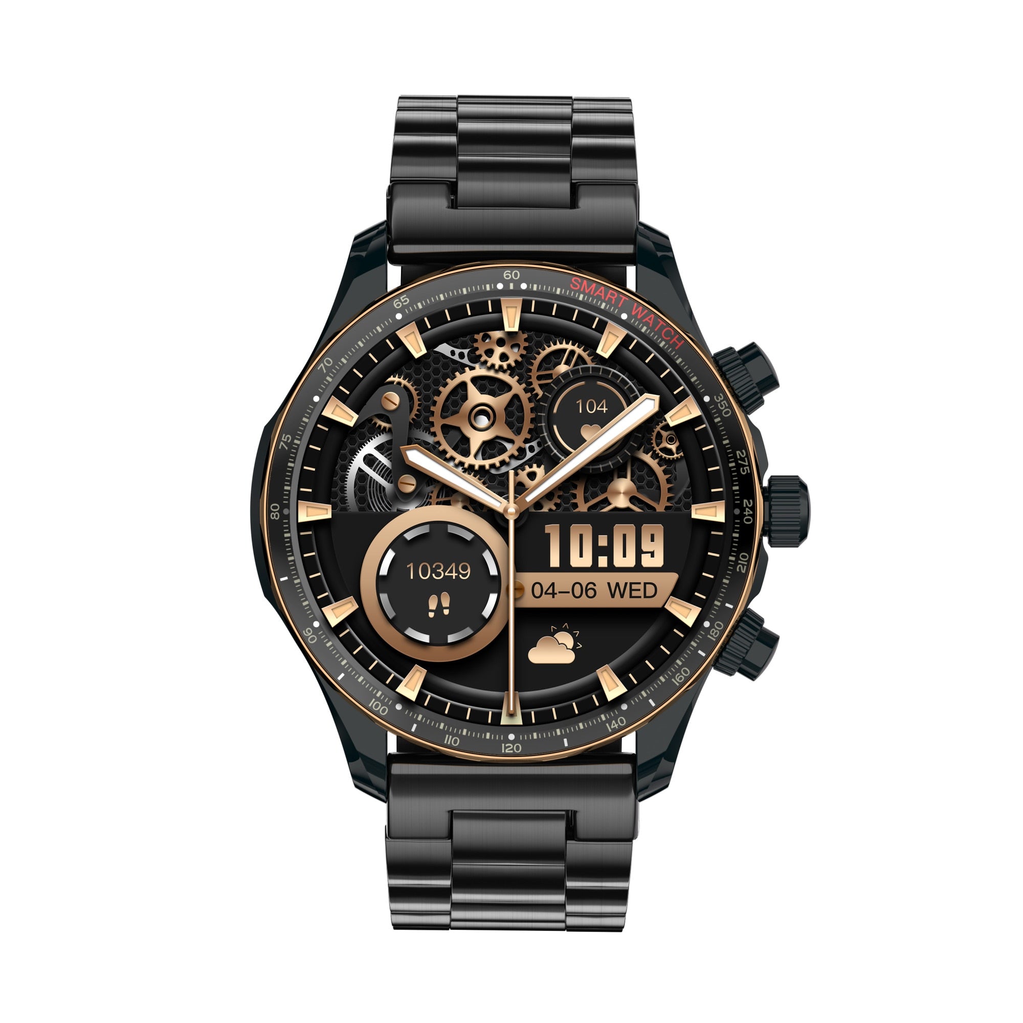 Ceas Smartwatch Barbati Wonlex® DW14 Royal Oak,  Negru