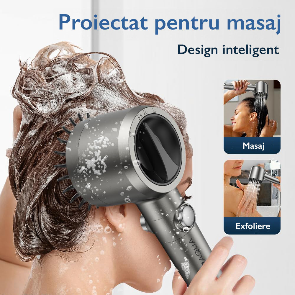Para Cap de Dus Topaqua® HydroMist, Gri
