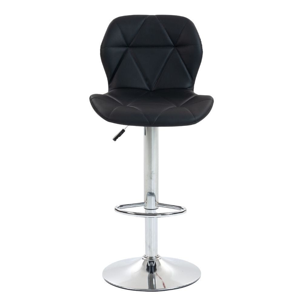 Scaun de Bar Inalt Cu Spatar KD Home Velvet Rise 360, Negru