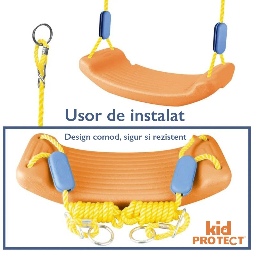 Leagan Pentru Copii KidProtect® Sunny Swing, Maro