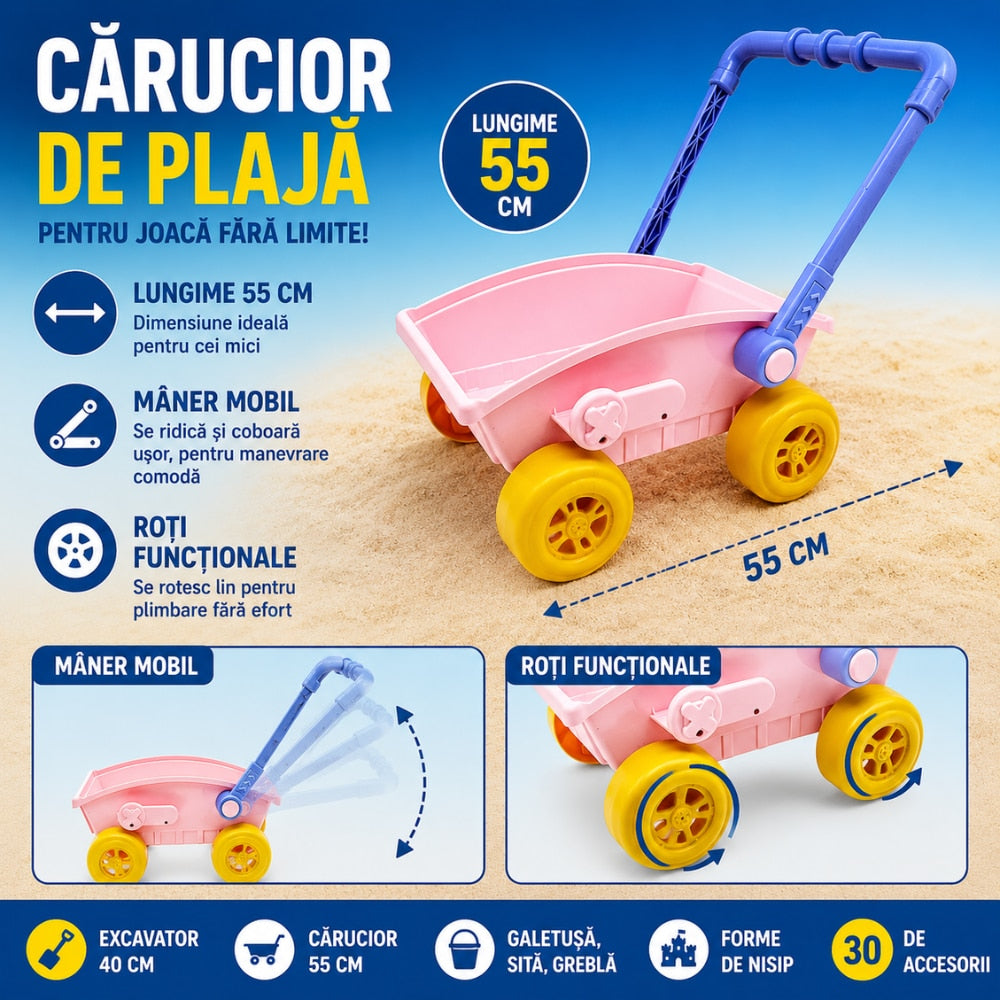 Set Jucarii de Plaja si Nisip KidProtect OceanPlay