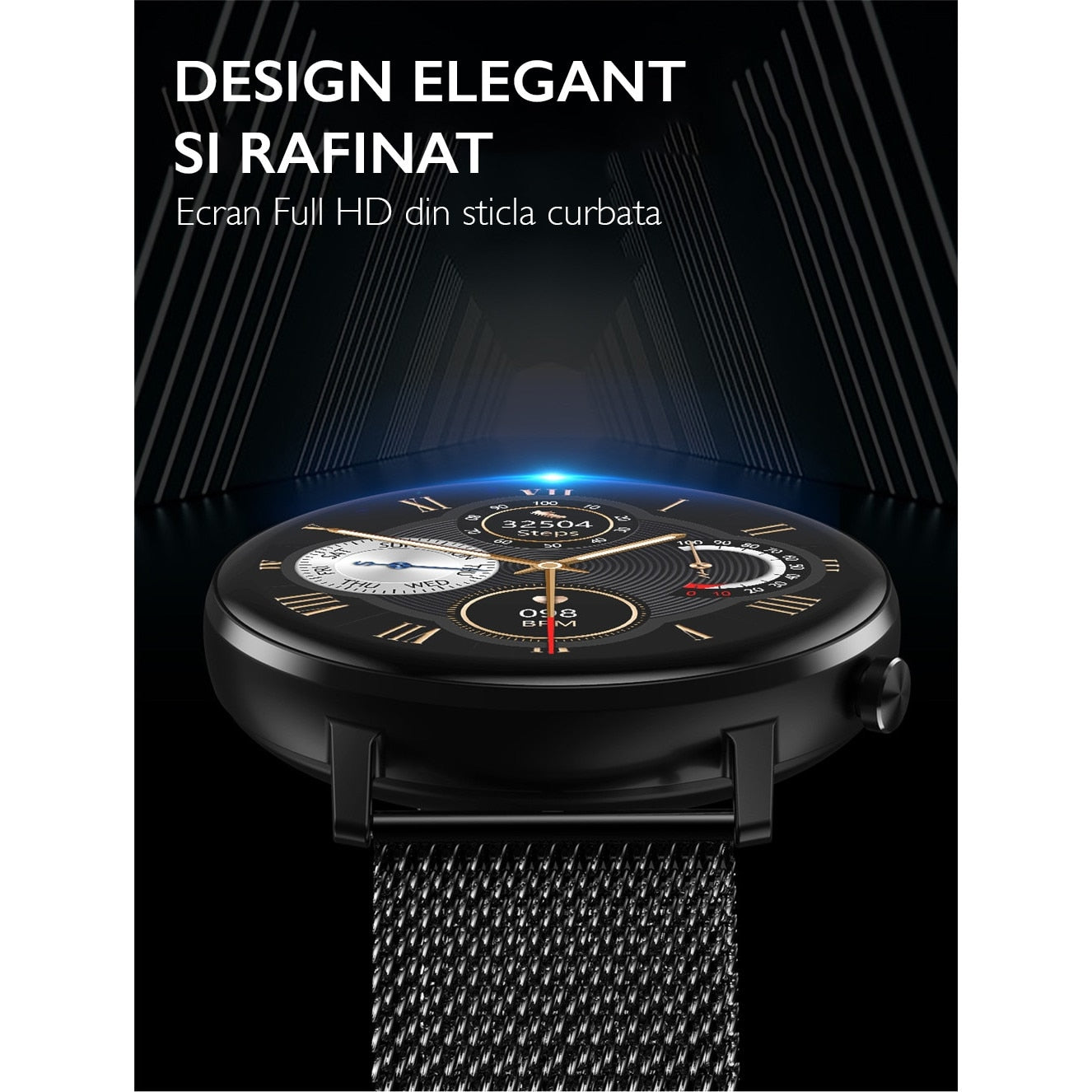Ceas smartwatch TechONE™ DT96, Auriu
