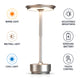 Lampa Led de Masa Huerler MoonGlow, Argintiu