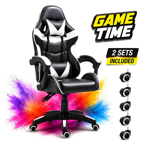 Scaun de Birou Gaming Ergonomic KD Home ShadowStrike X1, Alb