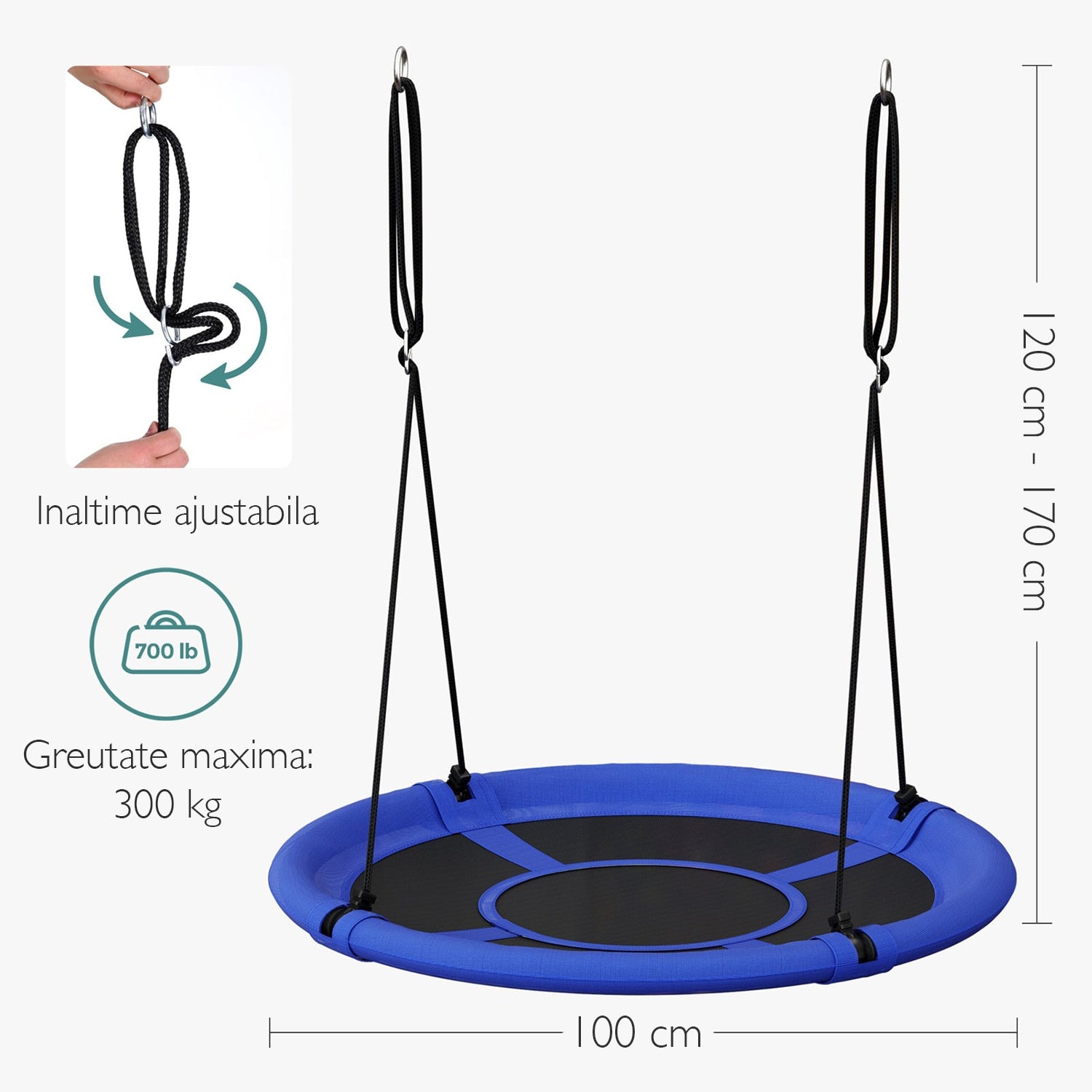 Leagan Copii si Adulti Circular de Exterior KidProtect® Swing Circle
