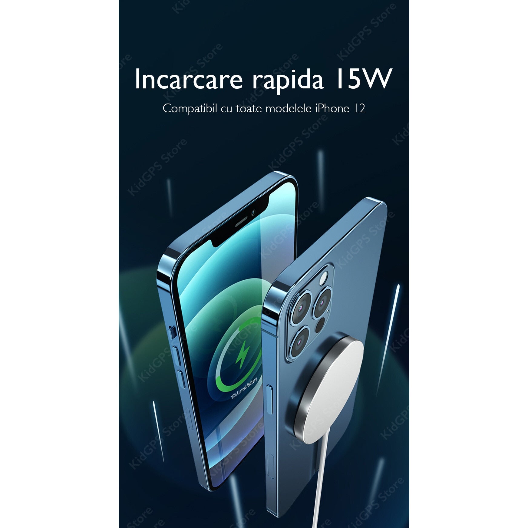 Incarcator wireless Loowoko™ MW12