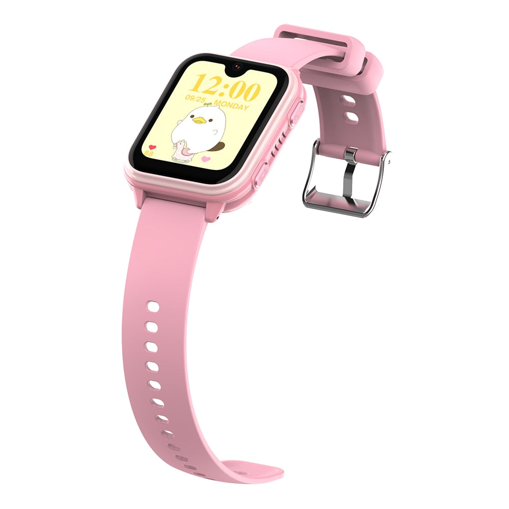 Ceas Smartwatch GPS Copii Cu Localizare Si Telefon Techone™ GuardianKid KT33, Roz
