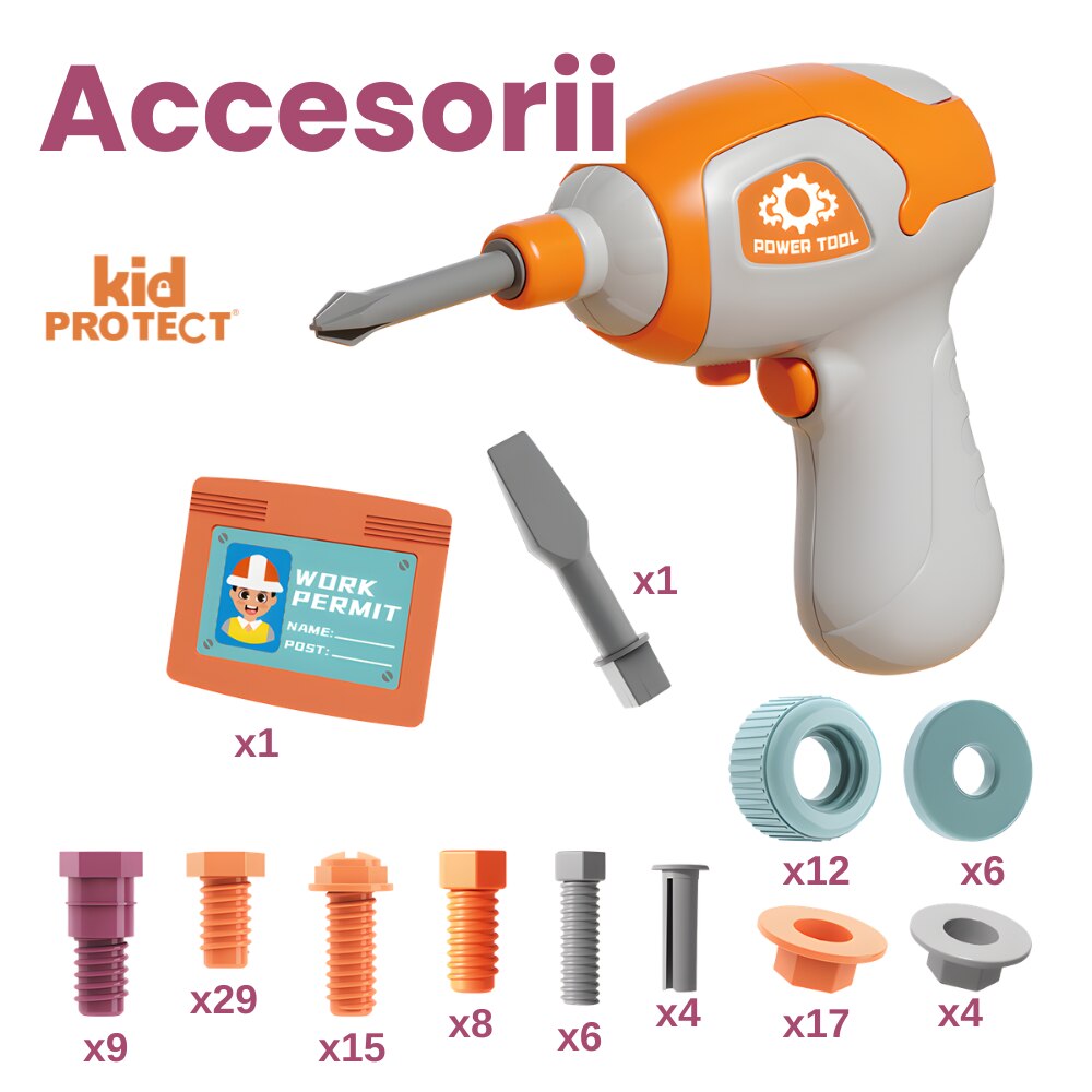 Trusa de Scule Copii de Construit Kidprotect Pro Construct