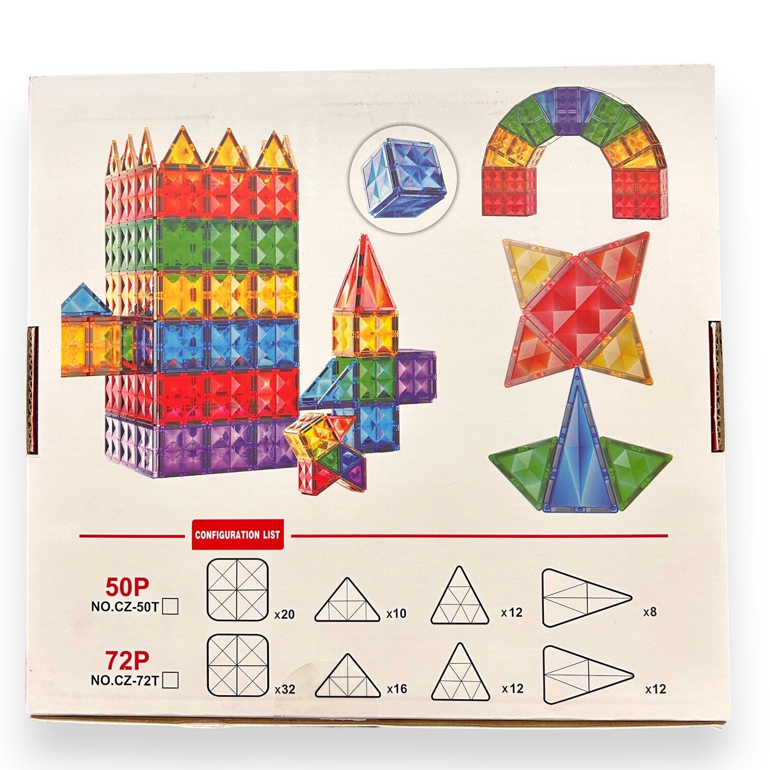 Set Constructie Blocuri Magnetice Copii KidProtect Big Tiles Puzzle