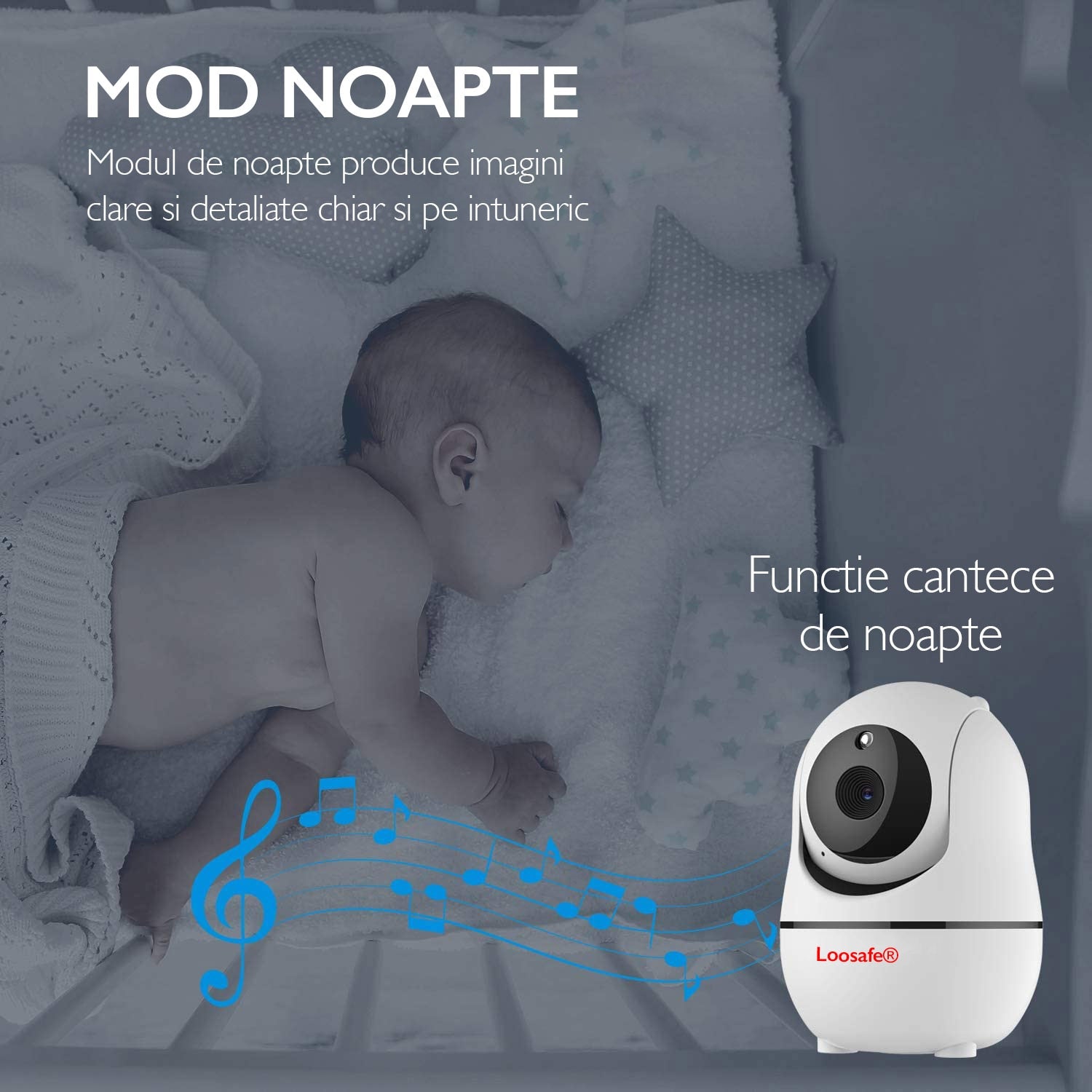 Baby Monitor WIFI Loosafe® SM935 Double PTZ