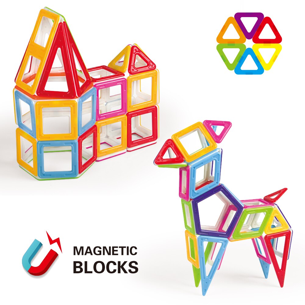 Set Constructie Magnetic Copii KidProtect Mag Hero 102 buc