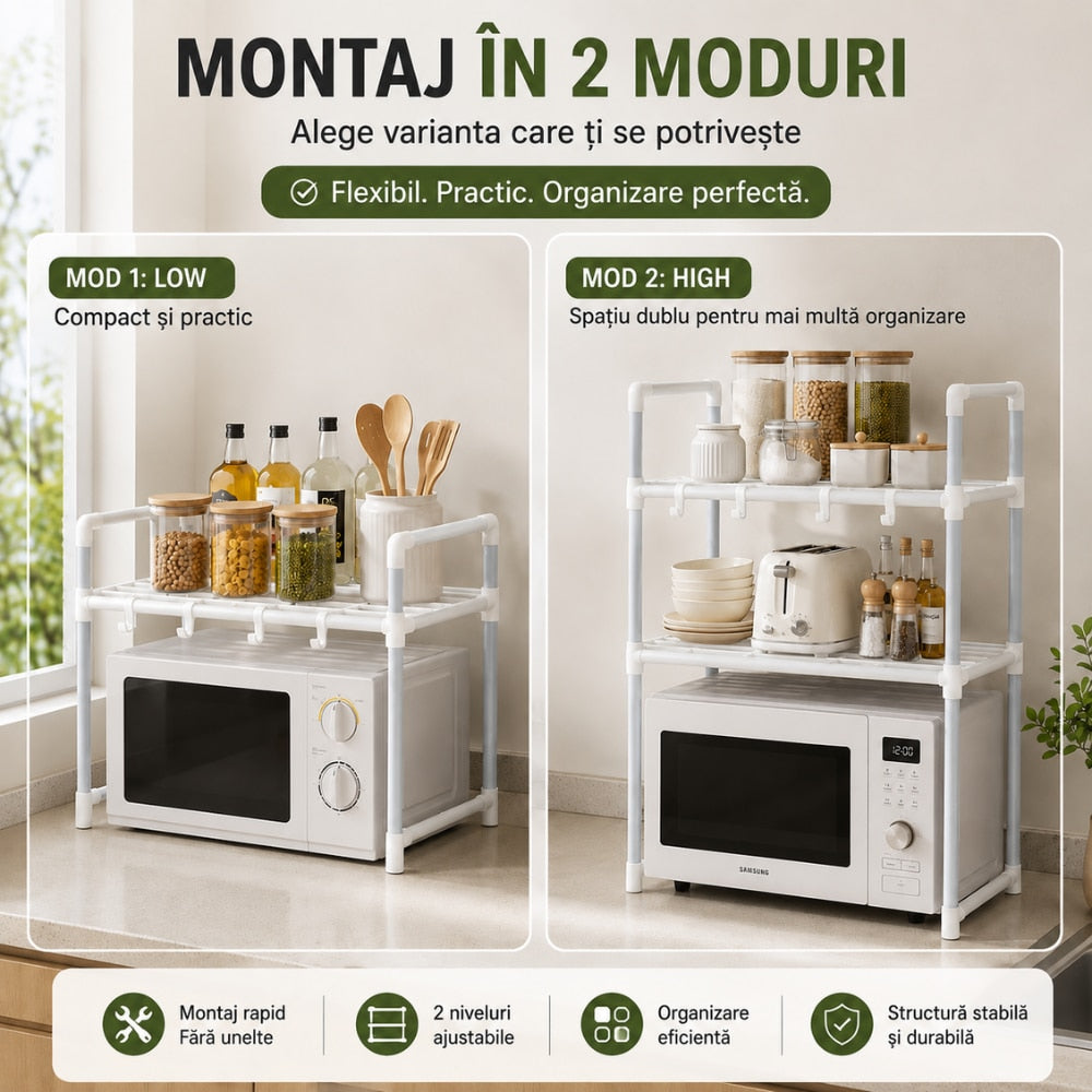 Raft Cuptor cu Microunde, KD Home SmartShelf